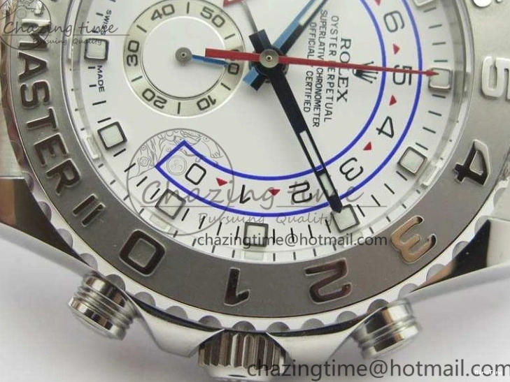 MiroTime 1218 Breathable YachtMaster II 116689 SS JF 1:1 Best Edition White Dial Blue On SS Bracelet A 3578